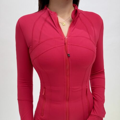 luludarling春秋加绒Defina立领瑜伽服女士上衣运动夹克外套 - 图2