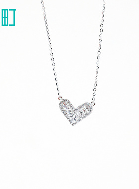 畹町925银纯银项链耳环套装