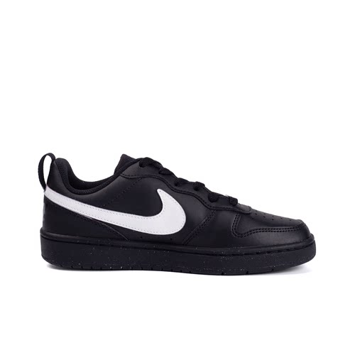 球鞋定制耐克酷菠萝平底运动鞋春季新款女低帮板鞋NIKE COURT黑白 - 图1