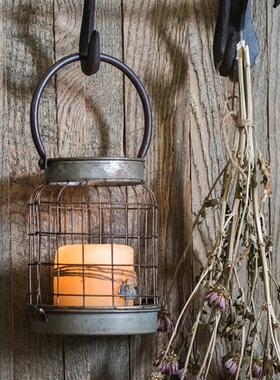 美式复古花园铁艺风灯