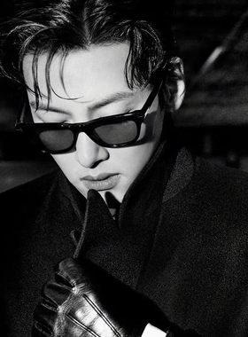 池昌旭同款黑框猫眼墨镜男潮高级感方圆脸痞帅凹造型近视太阳镜女