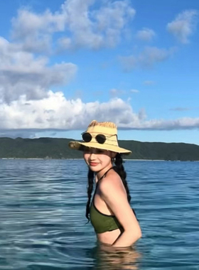 复古港风墨镜女潮高级感金属圆框夏季节拍凹造型防紫外线太阳镜男