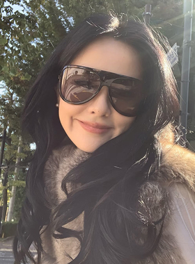 复古超大框猫眼茶色墨镜女潮方圆脸显瘦高级感网红ins时尚太阳镜