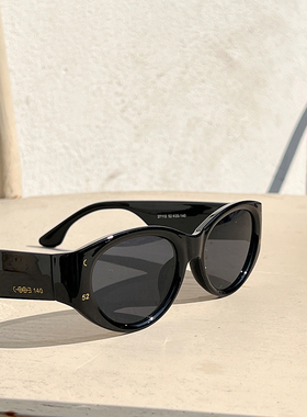 彩色小框猫眼墨镜女潮欧美ins风