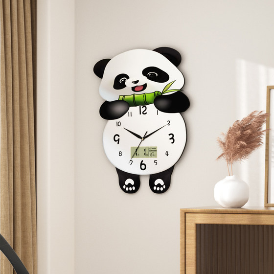 New internet celebrity silent clock wall clock without punching holes