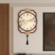 New Chinese style silent quartz clock without punching wall clock