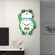 Internet celebrity frog home clock mute without punching holes