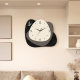 Art decorative painting clock wall clock silent punch-free