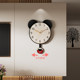 Swinging Silent Living Room Cartoon Perpetual Calendar Wall Clock