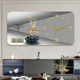 Perpetual calendar decorative painting wall clock without punching and mute