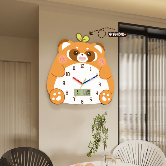 New swing wall clock living room dining room quartz clock silent