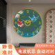 New Chinese style radio wave wall clock automatically sets time without punching holes