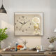 Clock silent electric meter box decorative painting with wall clock creative