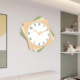 Cream style clock wall clock home perpetual calendar quartz clock