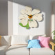 Tempered crystal film wooden silent decorative picture wall clock