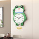 Internet celebrity frog home clock mute without punching holes