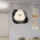 Art decorative painting clock wall clock silent punch-free