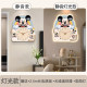 Clock Silent Ambient Light Decorative Wall Clock No Hole-Punching