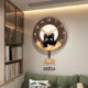 Cute Swinging Clock Wall Clock No Punch Perpetual Calendar