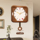 Medieval style swing wall clock without punching quartz clock wall watch