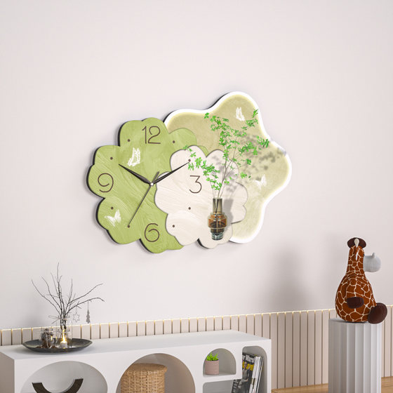 Dilan decorative painting silent clock without punching