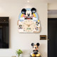 Clock Silent Ambient Light Decorative Wall Clock No Hole-Punching
