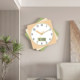 Cream style clock wall clock home perpetual calendar quartz clock