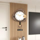 High-end artistic quartz clock without punching holes