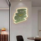 Decorative Painting Creative Lighted Wall Clock Silent No Punching