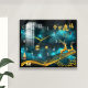 Meter box decorative painting with clock without punching