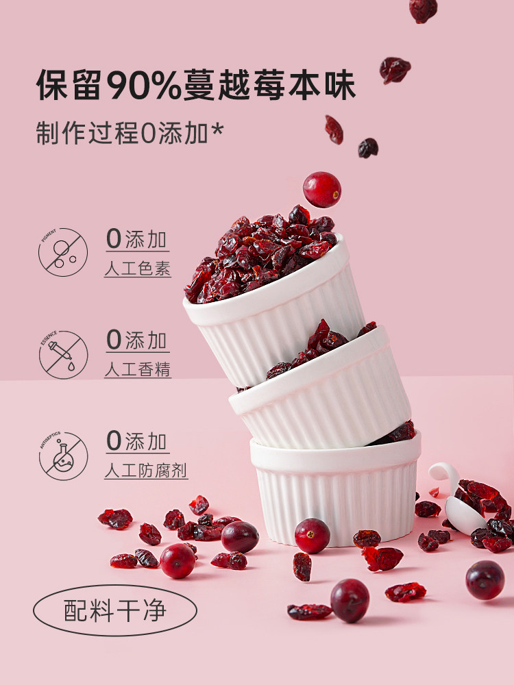 展艺干100g小曲奇饼干雪花酥原料 忆厨食品蔓越莓干