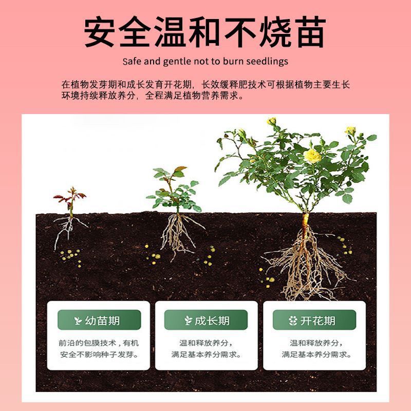 植物营养缓释片氮磷钾种花养花专用肥家用果蔬盆栽花卉通用型肥料 - 图0