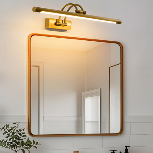 充电式镜前灯卫生间led免打孔伸缩北欧照画遥控浴室镜子柜洗手间 - 图1