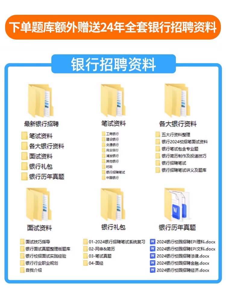 中国邮政储蓄银行招聘考试题库电子资料邮储春招社招笔试校招真题 - 图0