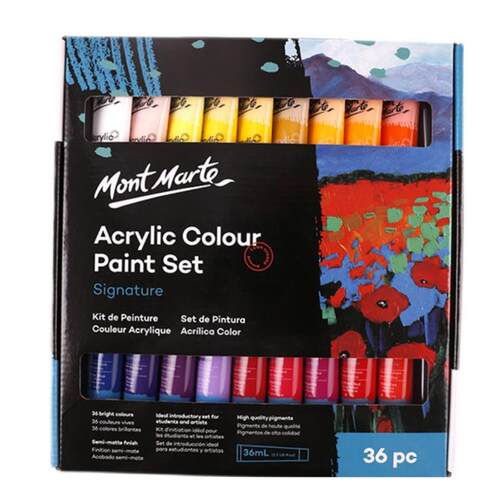 acrylic colour paint montmarte 36ml acrylic颜料 儿童丙烯防水 - 图3