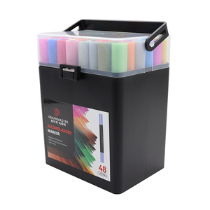 三角黑杆马克笔套装24色装