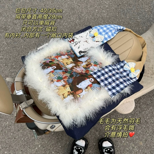 Японская ретро милая небольшая дизайнерская мультяшная сумка на одно плечо для отдыха