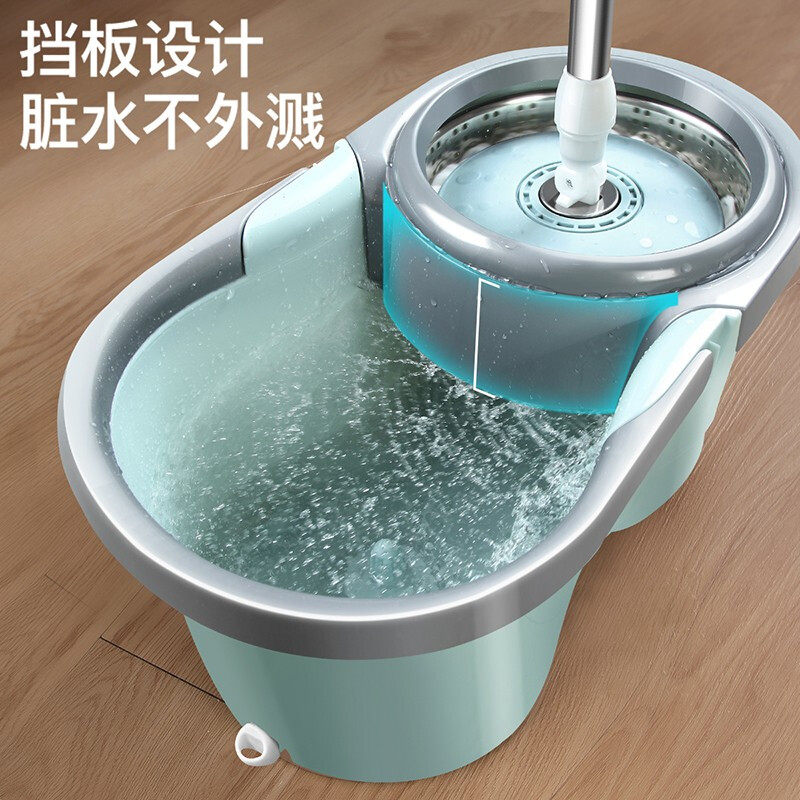 旋转拖把家用双驱动甩干地拖自动脱水手压式2024新款墩布桶一拖净