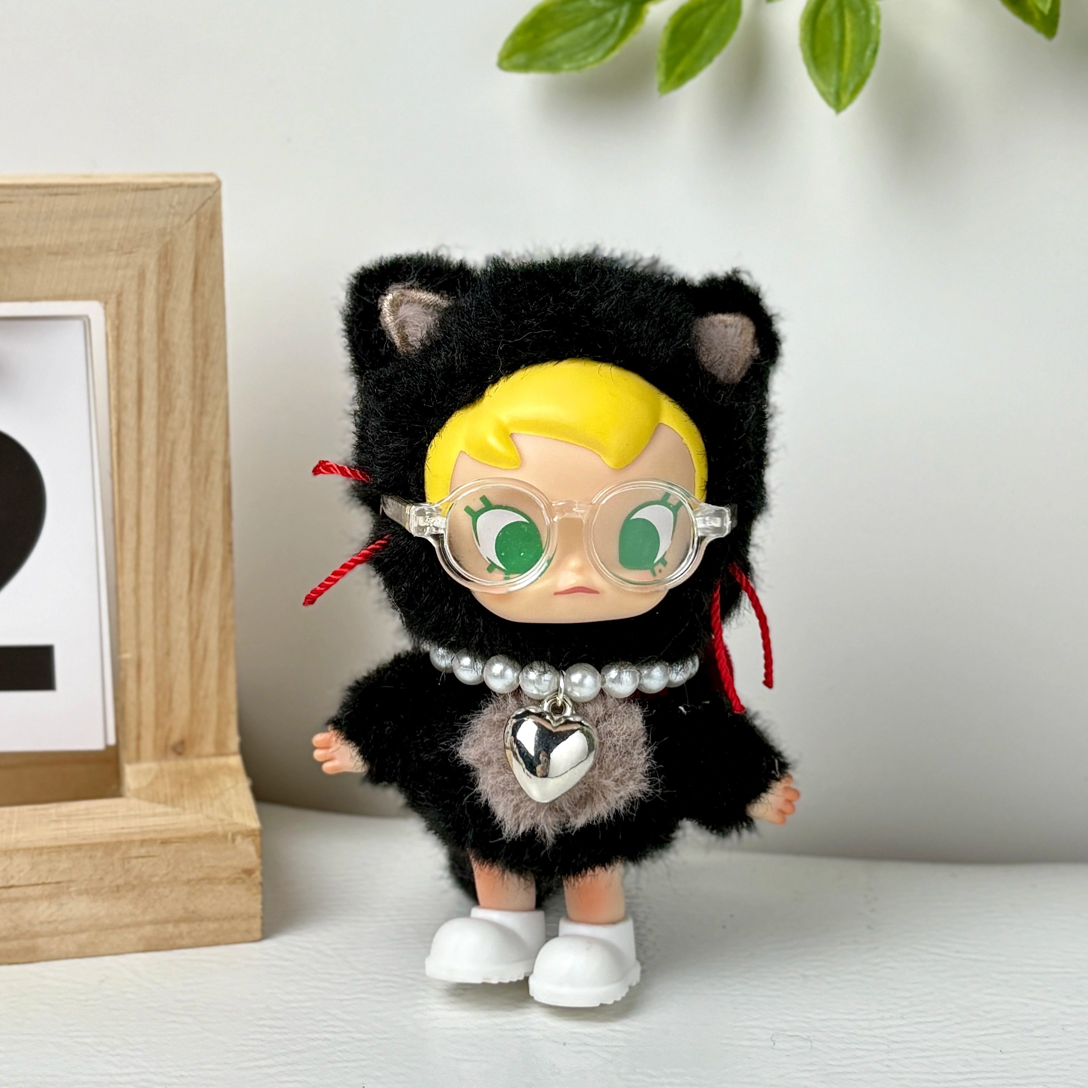 10cm口袋朋友babymolly系列娃衣眼镜迷你搪胶玩偶衣服配饰项链,淘宝优惠券,粉丝福利购,淘宝优惠卷