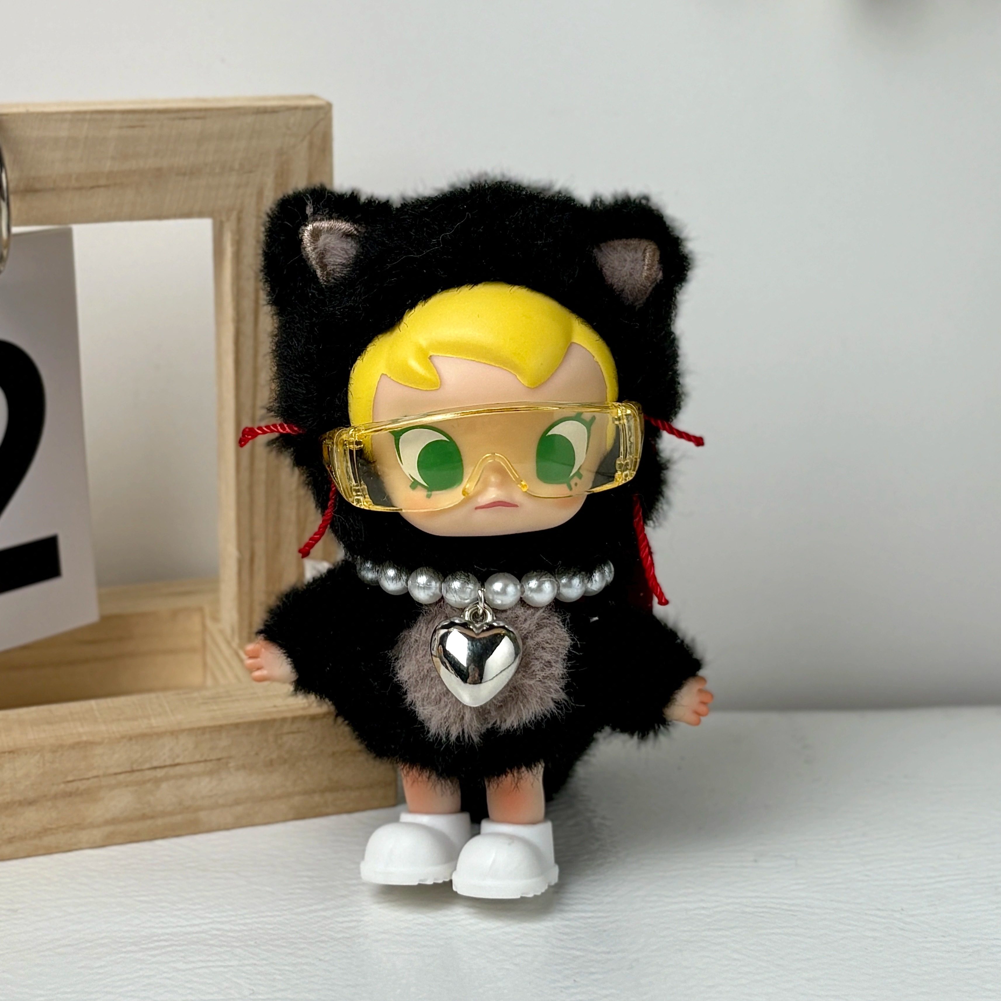 10cm口袋朋友babymolly系列娃衣眼镜迷你搪胶玩偶衣服配饰项链,淘宝优惠券,粉丝福利购,淘宝优惠卷