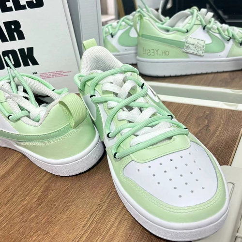 【定制球鞋】Nike Court Borough 薄荷夏日 BQ5448-100 - 图1