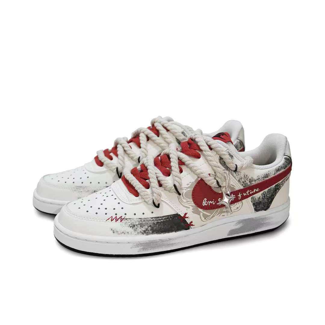 【定制球鞋】Nike Court Vision 1  赤芒绘 DM1187-101,淘宝优惠券,粉丝福利购,淘宝优惠卷