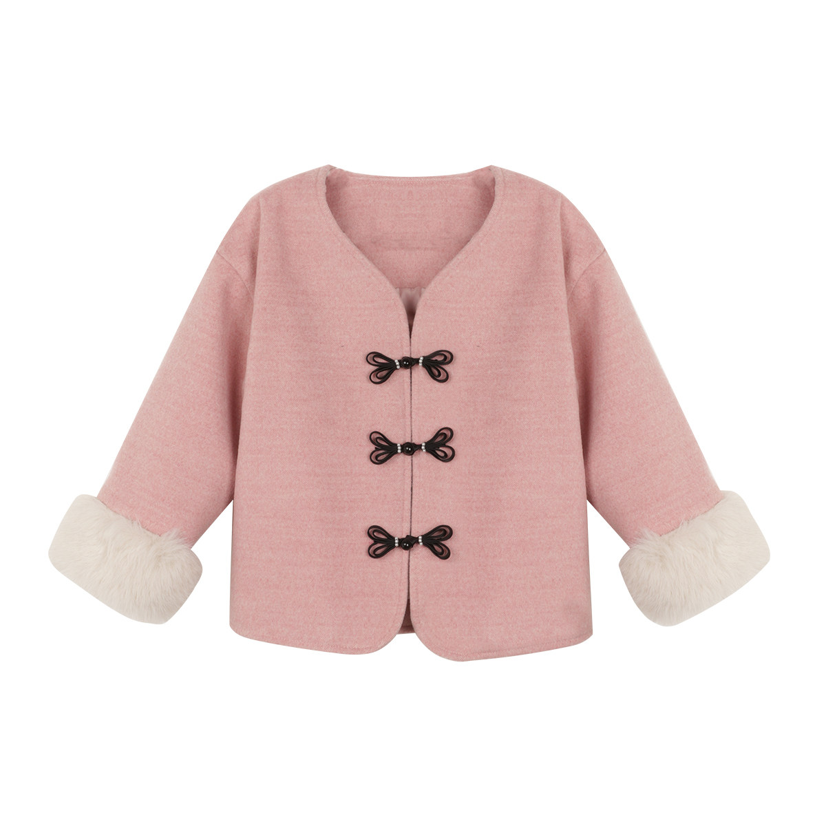 小O宝Okids童装宝宝新中式套装女盘扣冬装礼服婴儿新年国风拜年服,淘宝优惠券,粉丝福利购,淘宝优惠卷