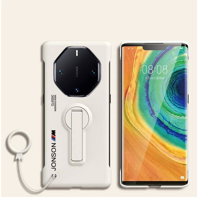 适用于华为mate60rs非凡大师手机壳新款创意旋转支架超薄磨砂无边框半包70rs保时捷保护套防摔高级感简约外壳