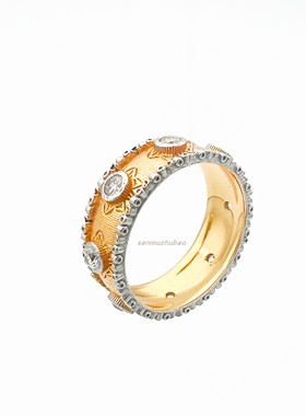 法式宫廷风精工拉丝工艺S925戒指