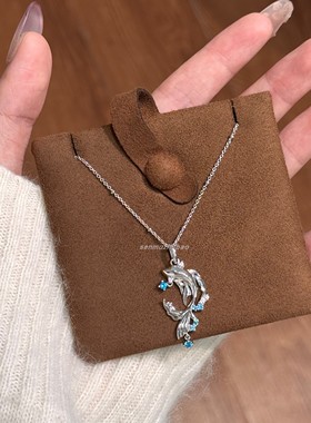 新中式S925纯银鱼跃龙门吊坠莫妮卡项链高级小众设计轻奢气质时尚