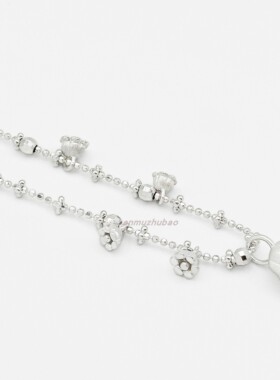 ins韩式甜美风S925纯银仙女链铃兰花抽拉手链气质轻奢时尚热卖款