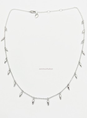 欧美麦穗吊坠经典简约时尚项链