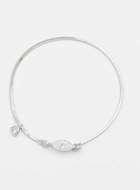 925纯银小红书爆款马眼莫桑钻蛇骨手链简约极简手链百搭一件代发