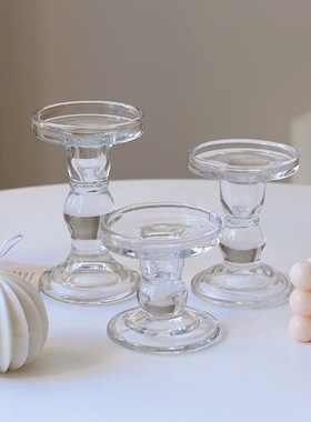 罗马轻奢法式复古水晶蜡烛